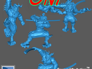 Oni Warriors 3D Print Model
