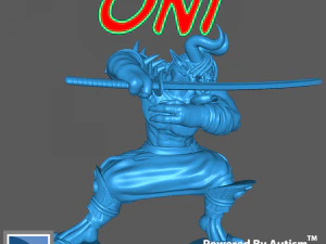 Guerriero Oni Modello di stampa 3D