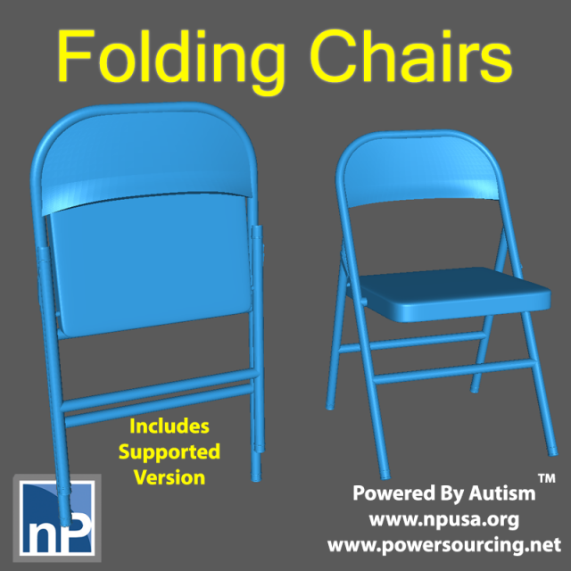 Modern Marvels - Folding Chairs 3D 프린트 모델 .c4d .max .obj .3ds .fbx .stl .blend 