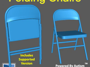 आधुनिक चमत्कार - तह कुर्सियाँ 3D प्रिंट मॉडल