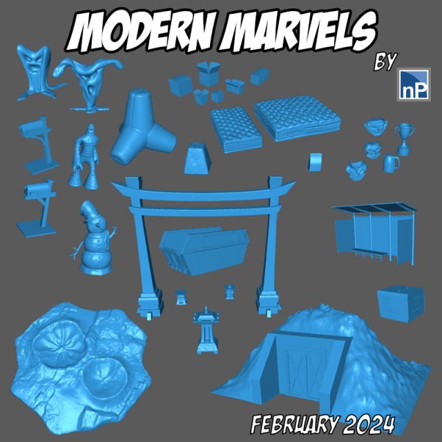Modern Marvels - February 2024 Full Release 3D Baskı Modeli .c4d .max .obj .3ds .fbx .stl .blend 