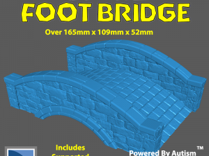 Modern Marvels - Stone Foot Bridge 3D Print Model