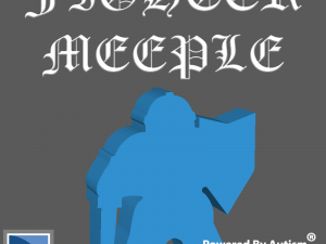 Fighter Meeple 3D प्रिंट मॉडल