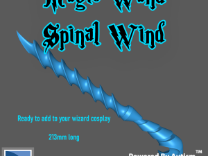 Spinal Wind - Magic Wand for Cosplay Model do druku 3D