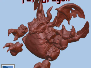 Giant Fat Dragon 3D Print Model