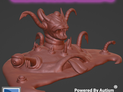 Giant Carnivorous Slime 2 3D Print Model