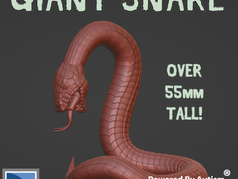 Giant Snake 3D Print Model