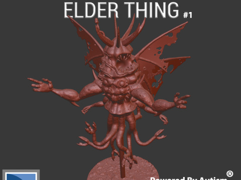 Eldritch Horrors - Elder Thing 1 Modelo de Impressão 3D