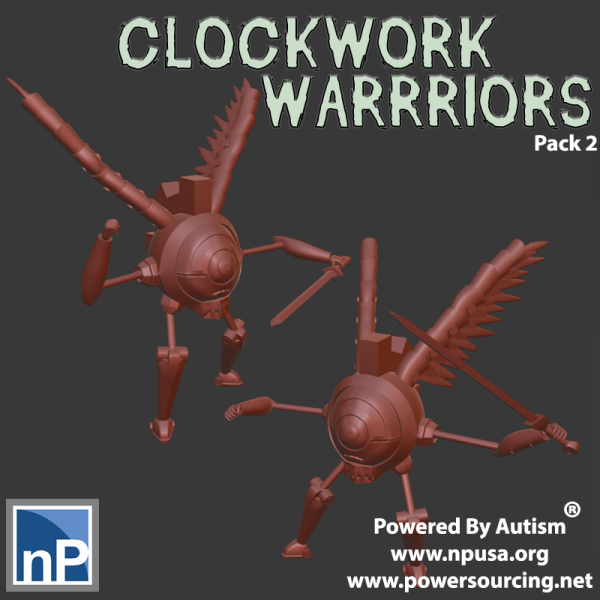 Modrons - Clockwork Warriors - Group 2 3D प्रिंट मॉडल .c4d .max .obj .3ds .fbx .stl .blend 
