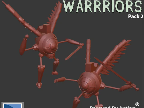 Modrons - Clockwork Warriors - Gruppo 2 Modello di stampa 3D