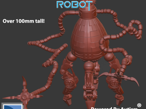 Giant Tentacle-Armed Robot 3D 打印模型