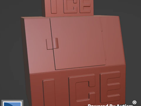 M&aacute;quina de hielo Modelo de impresión 3D