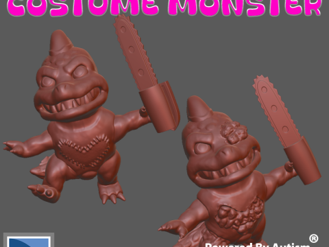 Dinosaur Costume Monster 3D 打印模型