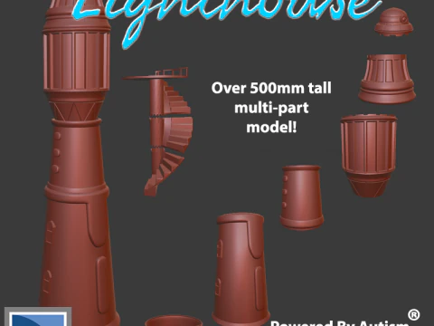 灯塔 3D 打印模型