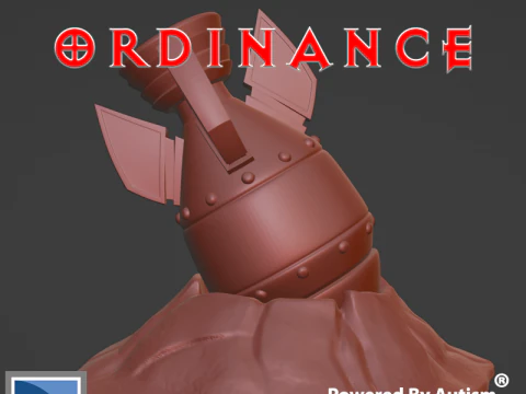 अविस्फोटित अध्यादेश 3D प्रिंट मॉडल