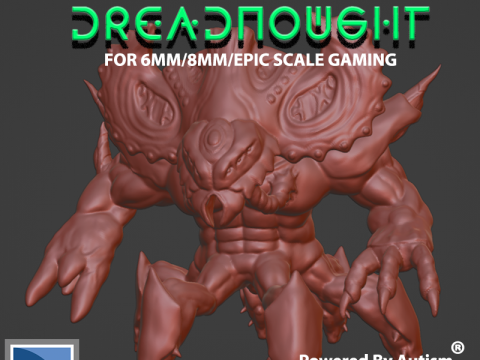 6mm-8mm Epic Alien Dreadnought Modelo de Impressão 3D