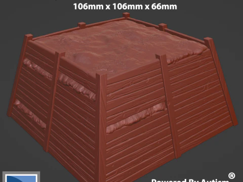 Hendek B&ouml;l&uuml;m&uuml; 3D Baskı Modeli