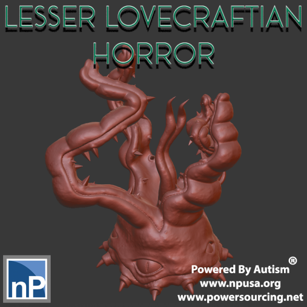 Lesser Lovecraftian Horror Modelo de impresión 3D .c4d .max .obj .3ds .fbx .stl .blend