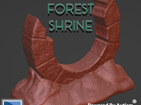 Ancient Forest Shrine 3Dプリントモデル