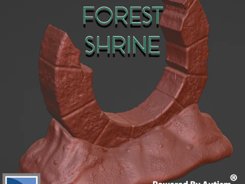 Древний лесной храм 3D Принт Модель