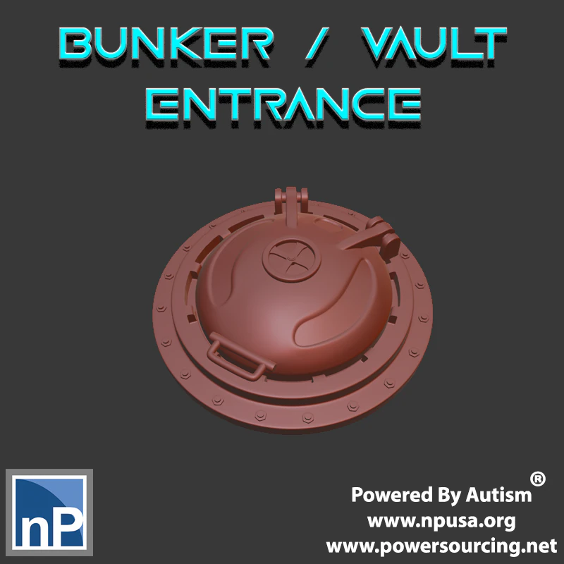 Bunker Entrance 3D Print Model .c4d .max .obj .3ds .fbx .stl .blend 