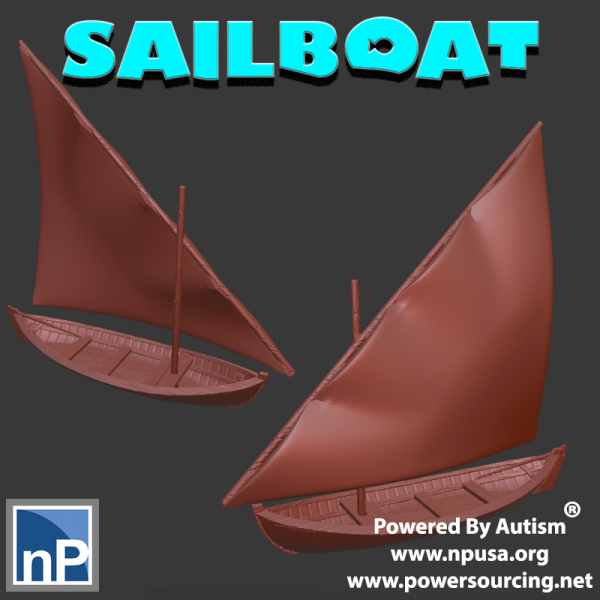 ヨット 3Dプリントモデル .c4d .max .obj .3ds .fbx .stl .blend