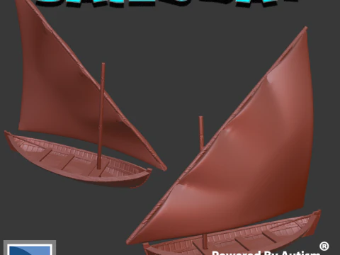 요트 3D 프린트 모델