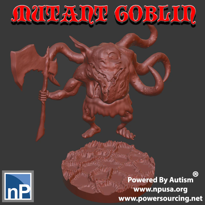 Mutant Goblin 1 3D Print Model .c4d .max .obj .3ds .fbx .stl .blend