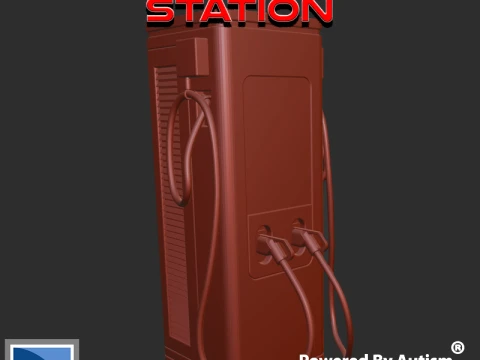 EV Charging Station 3D Print Model