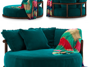 icaro round sofa 3D Модель