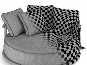 icaro round sofa Modèle 3D