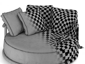 icaro round sofa 3D Model
