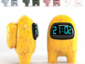 among-us clock 3D 模型