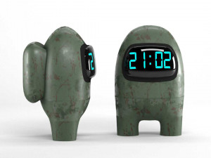 among-us clock Modèle 3D