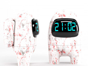 among-us clock Modèle 3D