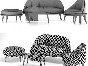 sof&aacute;-01 Modelo 3D