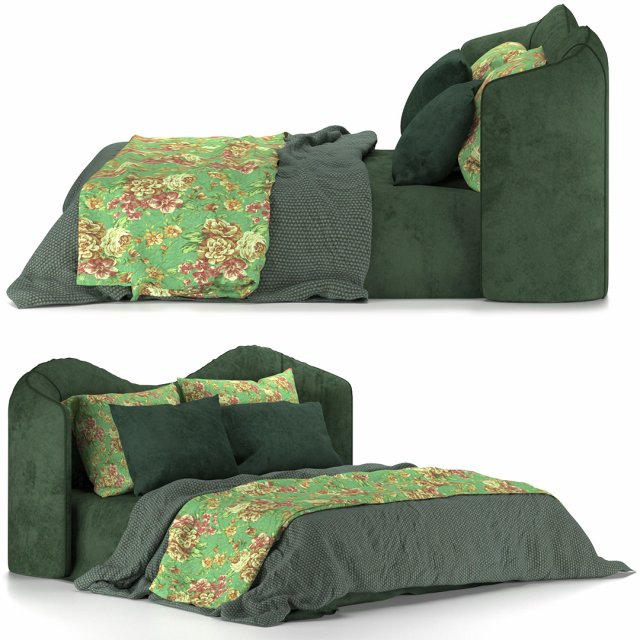 green bedding service 3D-Modell .c4d .max .obj .3ds .fbx .stl .blend 