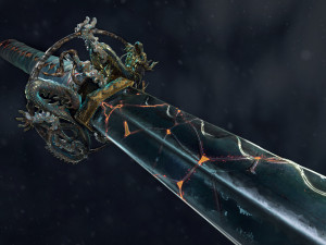 dragon katana 3D 模型