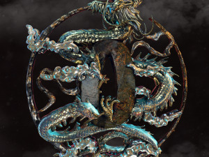 dragon katana 3D Model