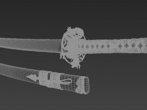 dragon katana 3D Model