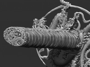 dragon katana 3D Model