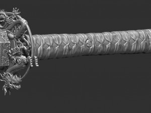 dragon katana 3D Model