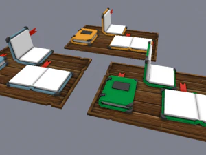 hallowen magical book low-poly 3D Model