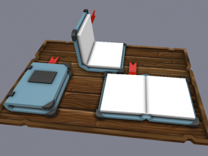 hallowen magical book low-poly 3D 模型