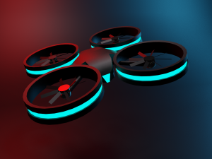 dron is neon 3D मॉडल