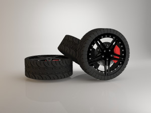 lowpoly tire 3D Model