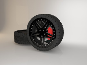 lowpoly tire 3D Model