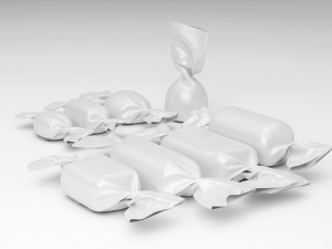 set of sweet candy 3D Model