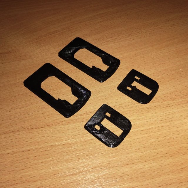 GASKETS FOR VOLKSWAGEN GOLF 3 HANDLES Modelo de Impressão 3D .c4d .max .obj .3ds .fbx .stl .blend 