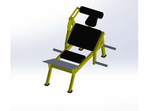 Maszyna do ćwiczeń mostkowych w pozycji siedzącej Model 3D